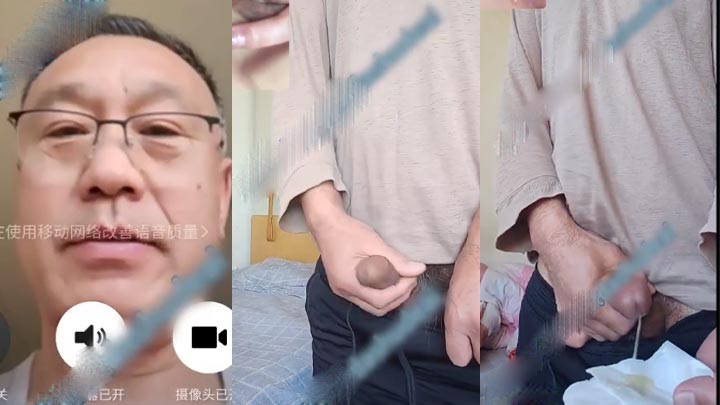 身材不错的眼镜叔在家聊骚飞机射